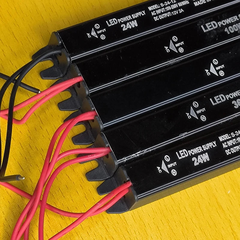 DC 24V 12V LED Thin Power Supply Lighting 1/2/PCS Transformer AC120-240V 24W 36W 60W 100W For LED Light Driver Adapter