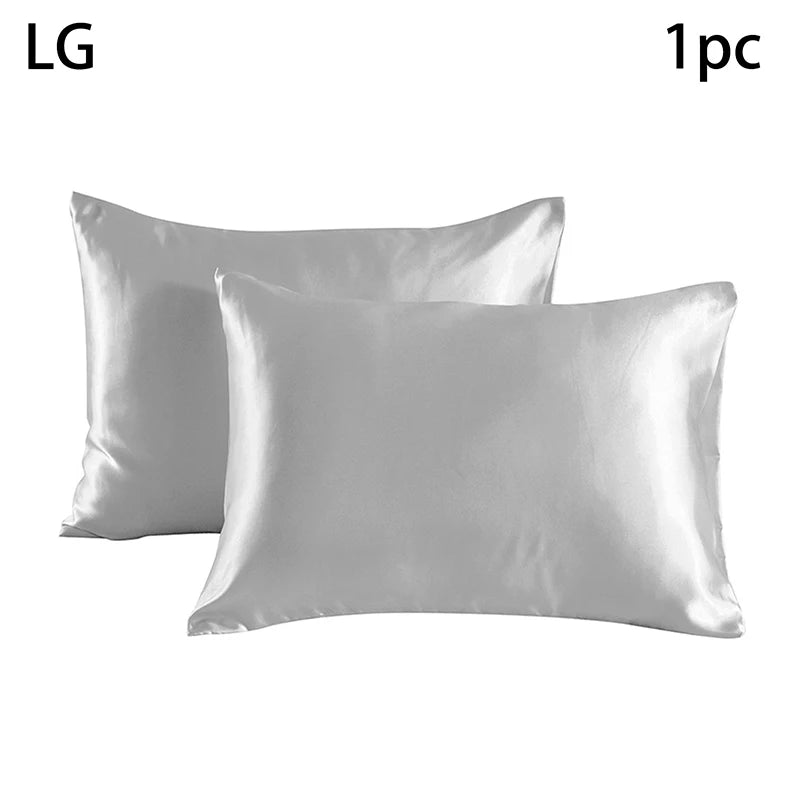 Simulated Silk Pillowcases Silky Satin Hair Beauty Pillow Cases Comfortable Pillow Case Home Bedding Pillow Cases Cover