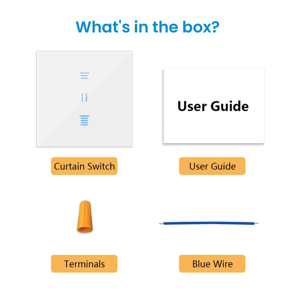 LoraTap Tuya Smart Life WiFi Curtains Blinds Switch Roller Shutters Motor Switch Backlight Style Google Home Alexa Voice Control