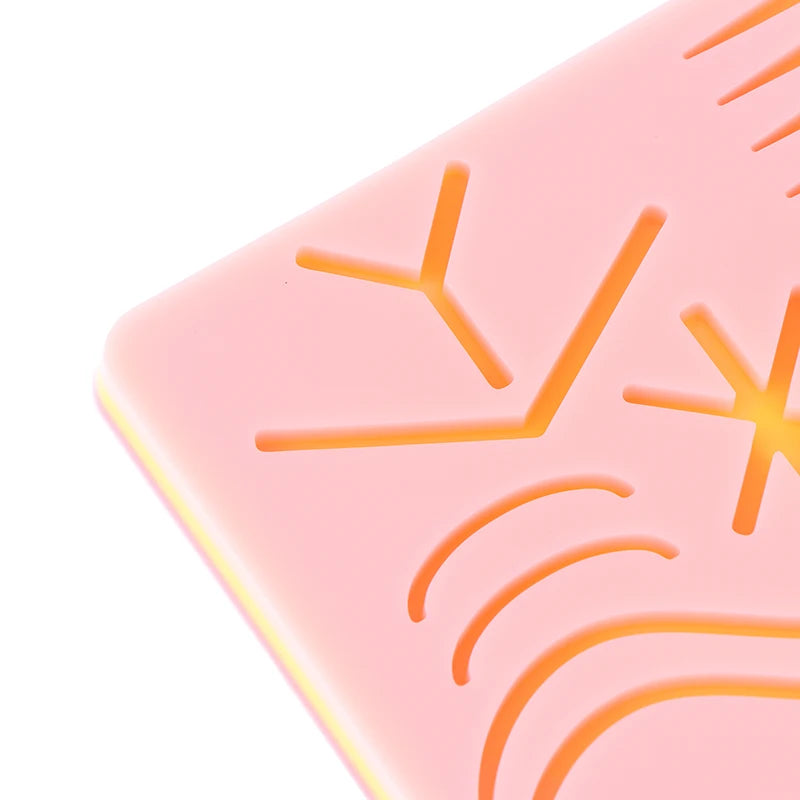 Skin Suture Kit Training Model Medical Silicone Suture Practice Pad Surgical Suture Pad Human Traumatic Skin Model