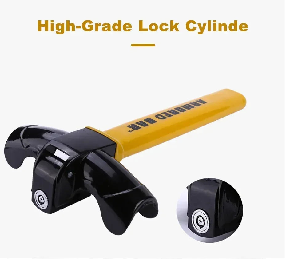 Universal Car Steering Wheel Lock Anti-theft Car Rotary Steering Wheel Lock Enhance Security for Car Van Heavy Duty