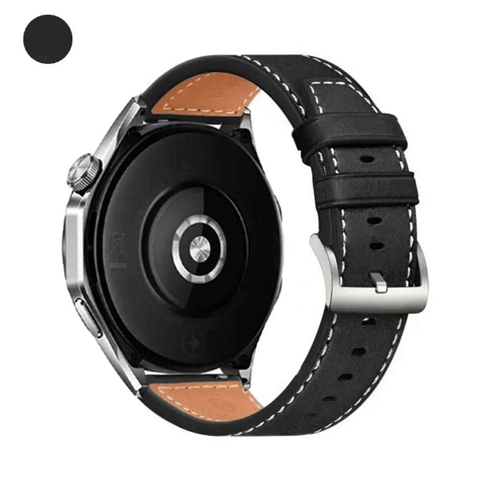 20mm 22mm Strap For Samsung Galaxy watch 7/6/4/5 pro/classic/gear s3/active 2 Soft Leather Wristband for Huawei GT 5 4 3 2 Band