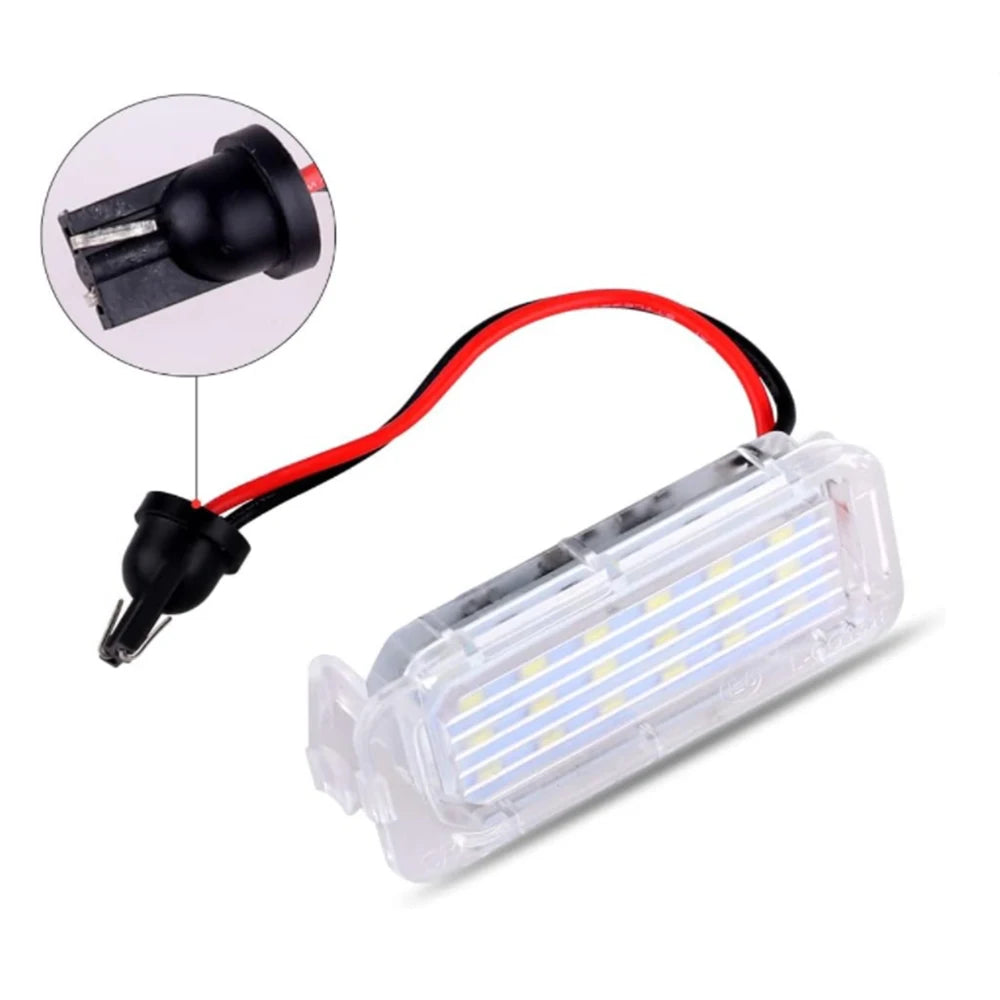 2pcs For Ford LED License Number Plate Light Focus 5D Fiesta Mondeo Kuga Galaxy Ranger Escape C-Max S-Max License Plate Light