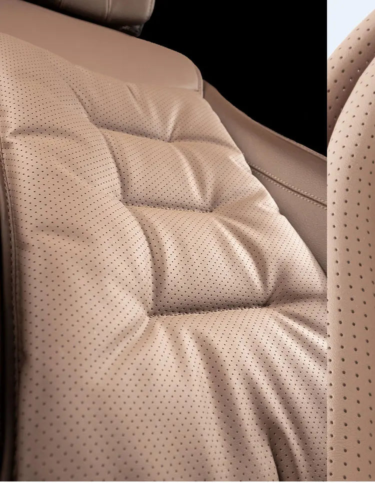 Four Seasons Universal Car Seat Cover Breathable Leather Car Seat Waist Cushion Covers Auto Interior Seats Interior Accessories
