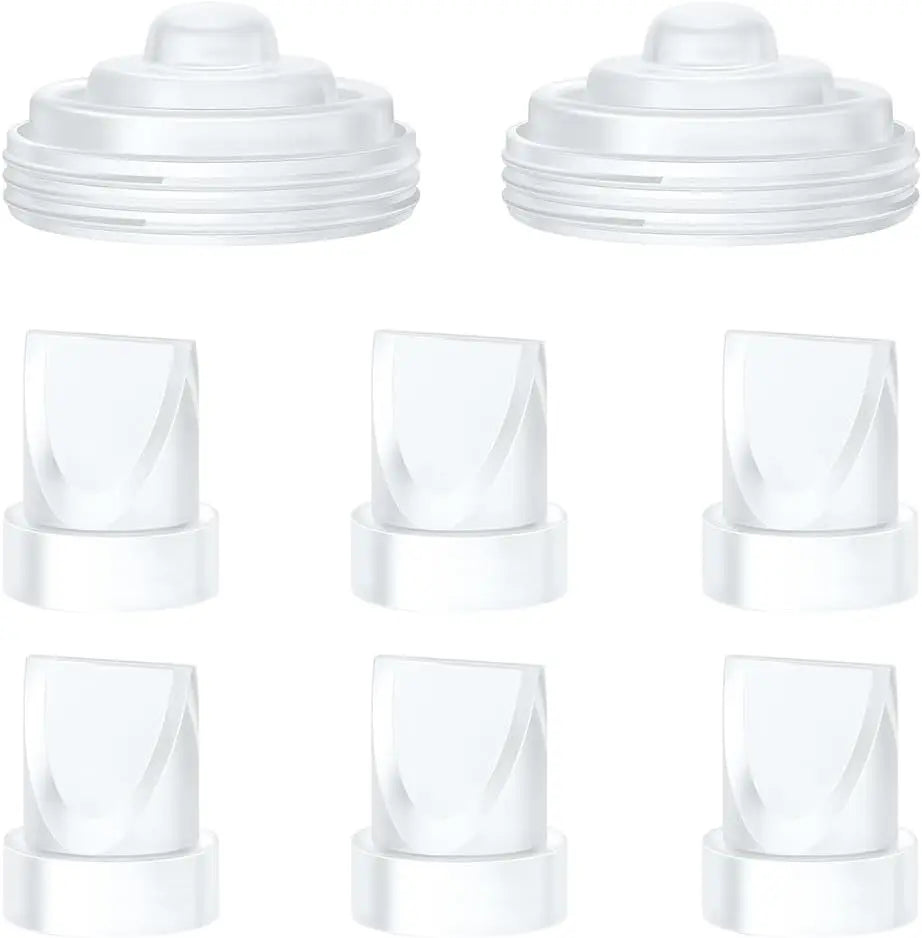 Full Sets 24mm Collector Cup And Flange Inserts Only Compatible with Momcozy M5 Breast Pump Replacement Accessories
