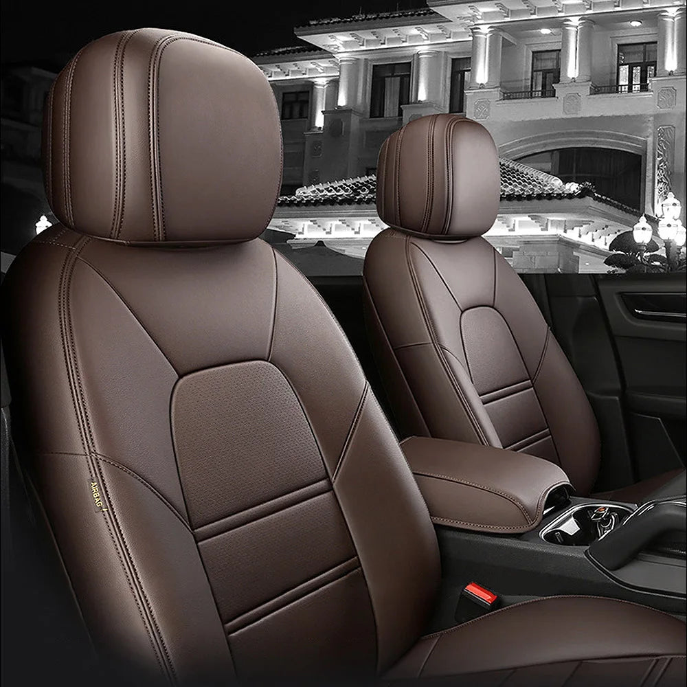 For Land Rover Range Rover Velar 2017 2018 2019 2020 Faux Leather Custom Car Seat Covers Full Set Interior Protector Accessories