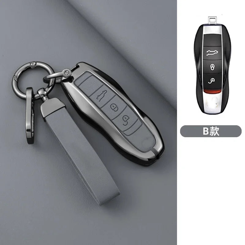 Zinc Alloy Car Key Fob Housing Key Fob For Porsche 911 970 981 991 Panamera Spyder Carrera Macan Cayman Cayenne Car Key Fob