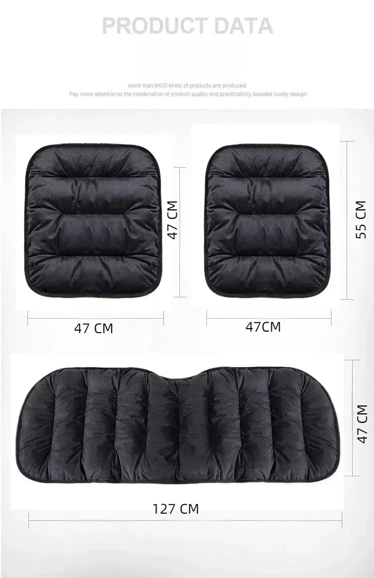 Car Seat Cushion Seat Cover General Front Rear Full Set Down Feather Breathable Protector Mat Pad Auto Accessories for Most Cars