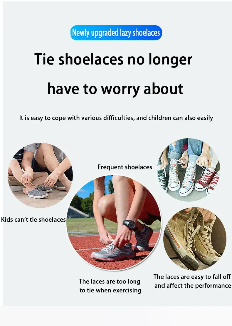Elastic laces Sneakers Colorful Options No tie Shoelace for Sports Round Shoelaces without ties Kids Adult Shoes  Accessories