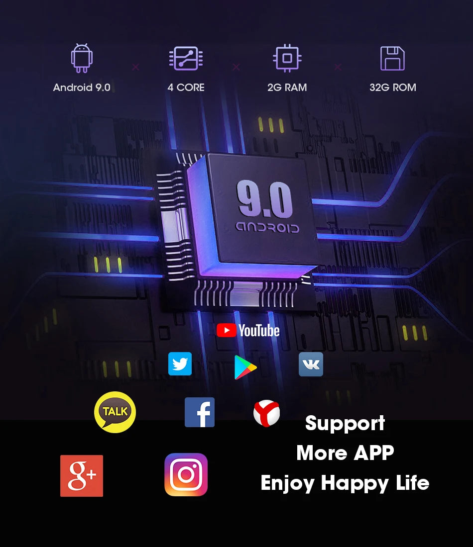 Android 12 Universal Car Radio for Nissan Kia Honda Toyota VW Multimedia Video Player 2Din Carplay GPS Navigaion 9/10" Head Unit