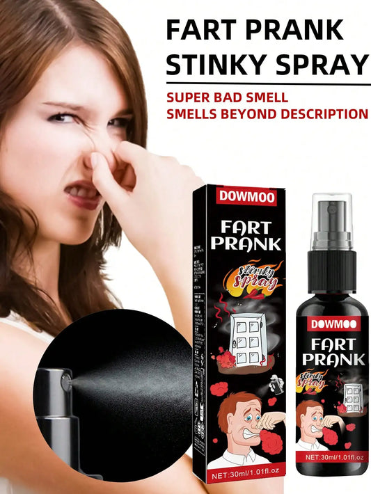 Prank Stink Spray & Fake Poop Bomb, Long Lasting Smell Gag Toy, Funny April Fools' Day Pranks Stress Relief Toy