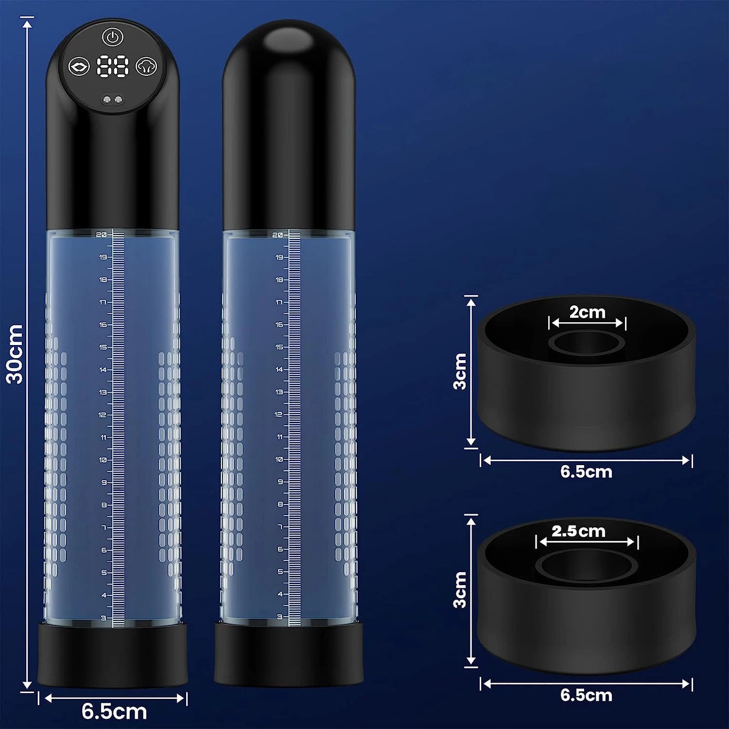 HESEKS Vacuum Sucking Electric Penis Pump Air Water Penis Extender Dick Training Automatic Male Masturbator Sex Toy for Men 18+