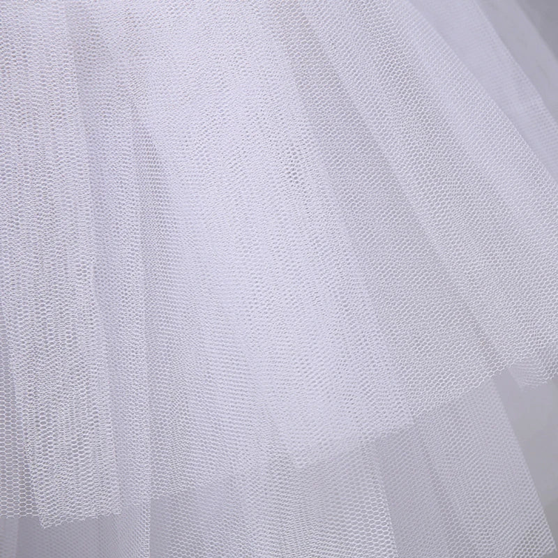 Three Layer Lolita Short White Kids Girls  Petticoat Underskirt For Ball Gown Wedding Dress Mariage Underwear Crinoline