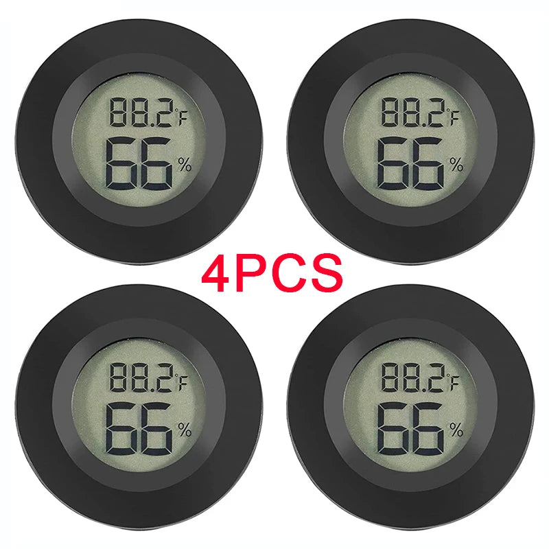 4PCS LCD Digital Thermometer Hygrometer Indoor Room Electronic Temperature Humidity Meter Sensor Gauge Weather Station Home ﻿