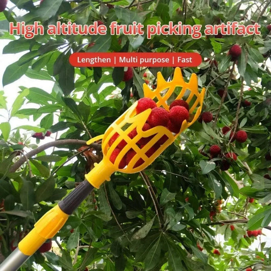 Farm Garden Hand Picking Tools Lightweight Reusable Convenient Fruit Catcher Apple Peach Picking Fruit Vegetable Picker Device