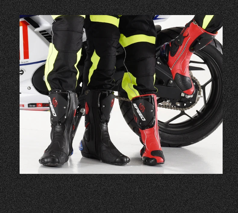 Riding Tribe Men Motorcycle Boots Moto Racing Motocross Off-Road Motorbike Motorcycle Shoes Botas Moto Riding Boots