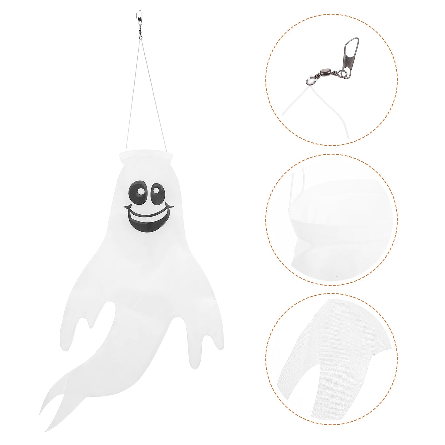 Ghost Flag Halloween Decoration Ornament Wind Direction Adornment Windsock Hanging