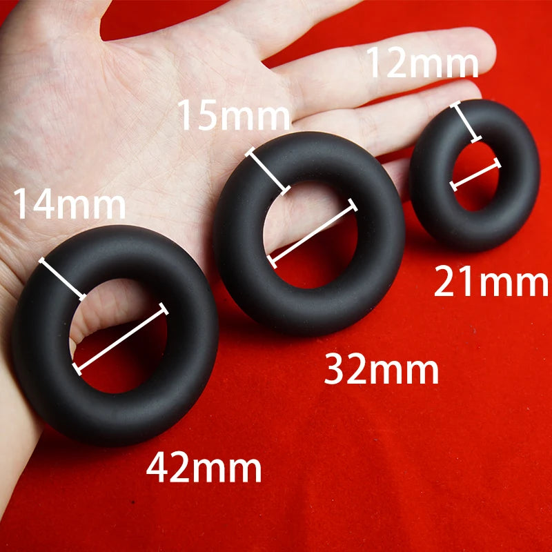 Squeeze Dick Dleay Penis Cock Rings,Silicone Cockring Penisring,Tug Scrotum Testicle Ball Stretcher,Sex Toys for Men