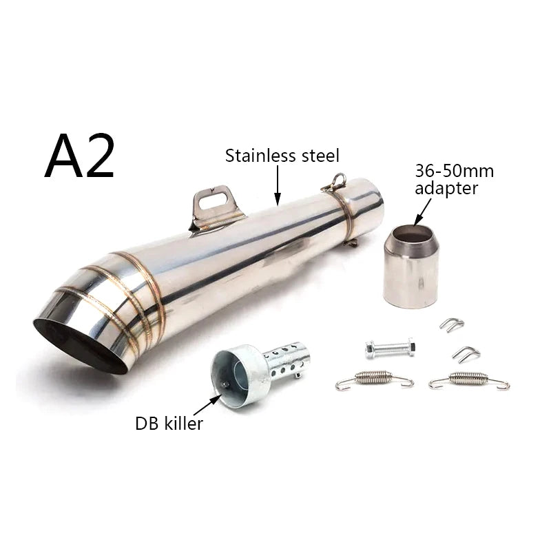 Universal 51mm motorcycle GP exhaust muffler DB kille for FZ1 R6 R15 ZX6R ZX10 Z900 1000 CBR1000 GSXR1000 with DB killer