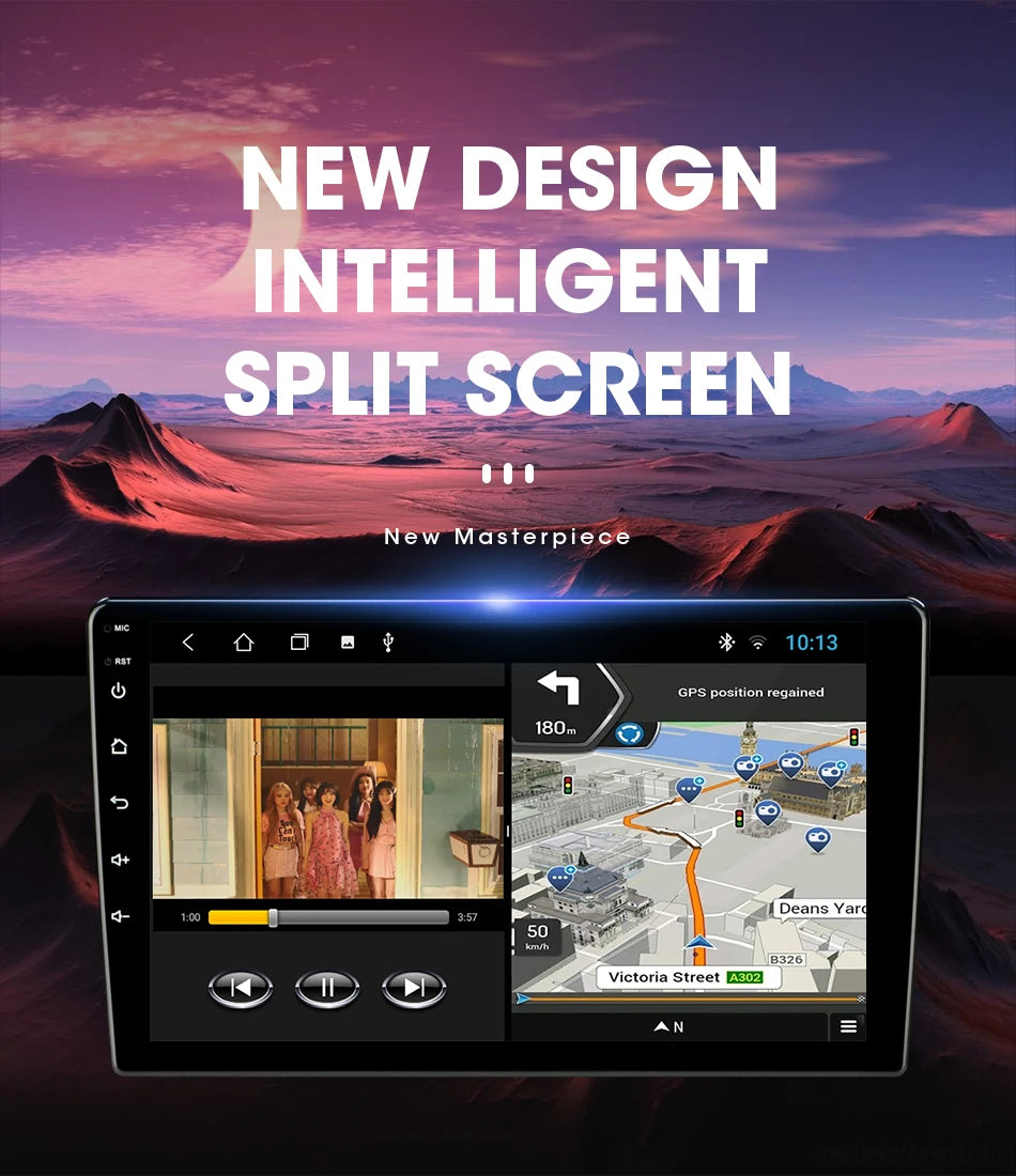 Android 12 Universal Car Radio for Nissan Kia Honda Toyota VW Multimedia Video Player 2Din Carplay GPS Navigaion 9/10" Head Unit