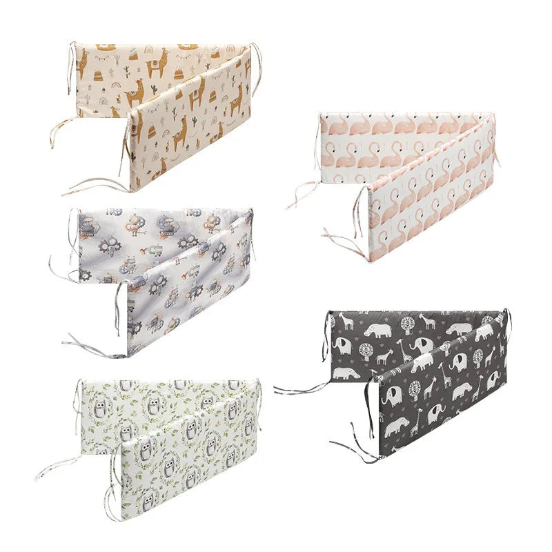 Four Seasons Universal Crib Around Baby Bed Bumper Newborn Bed Guardrail Anti-collision Removable Washable Baby Bed Safety Rails