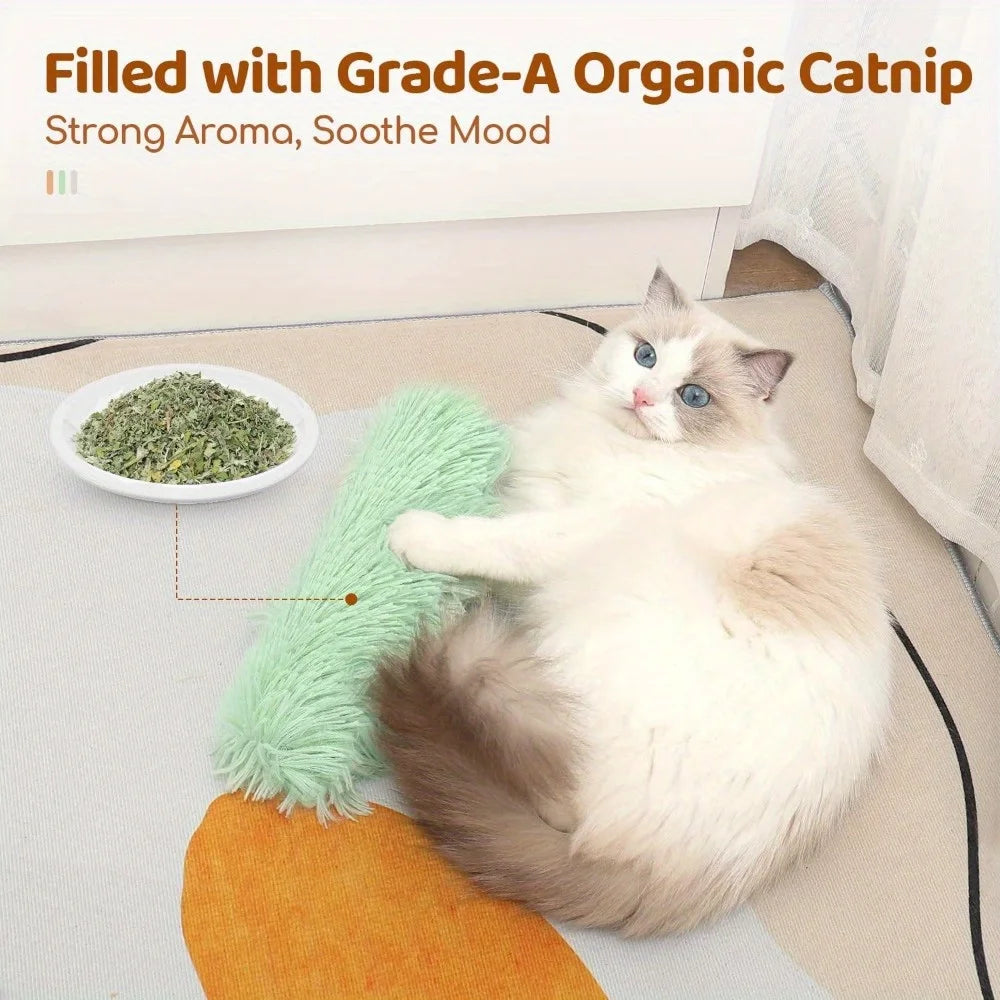 plus HC ATC and WTO Take Your Cat With You PS ELF-Hi Chew Toy Strip Pillow Funny Cat Toy Soft Interactive Cat Toy K Ten Peel Ed