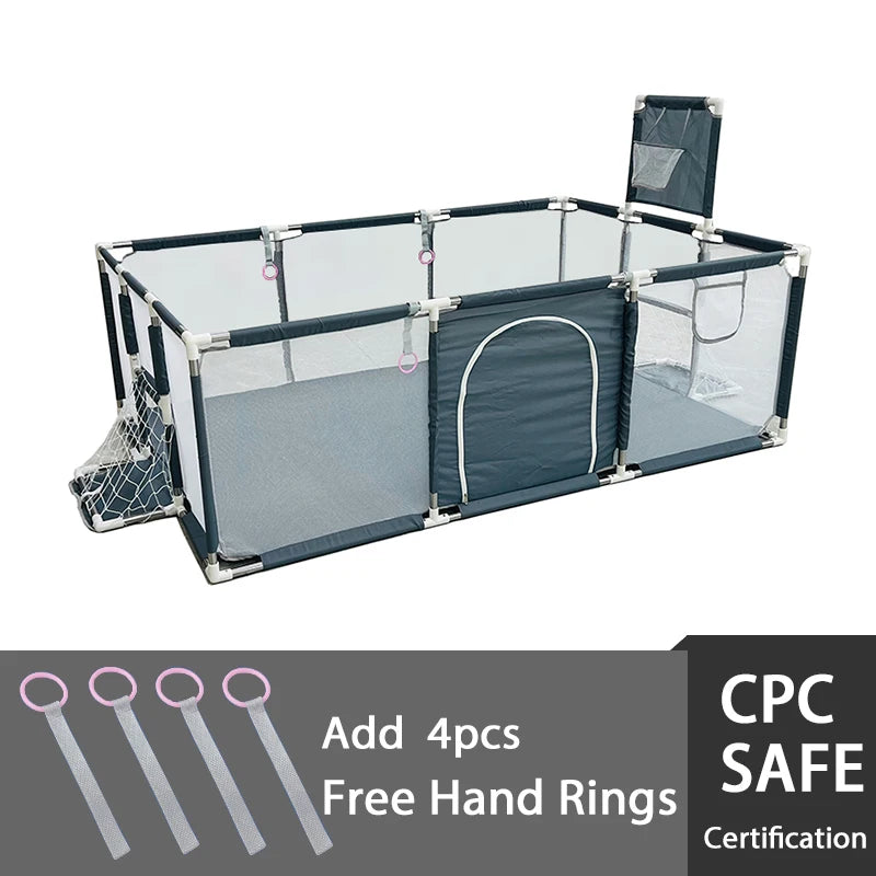 Baby Playpen for Children Large Size Baby Playground Infant Safety Barriers Dry Balls Pool Newborn Stocking Activity Game Park