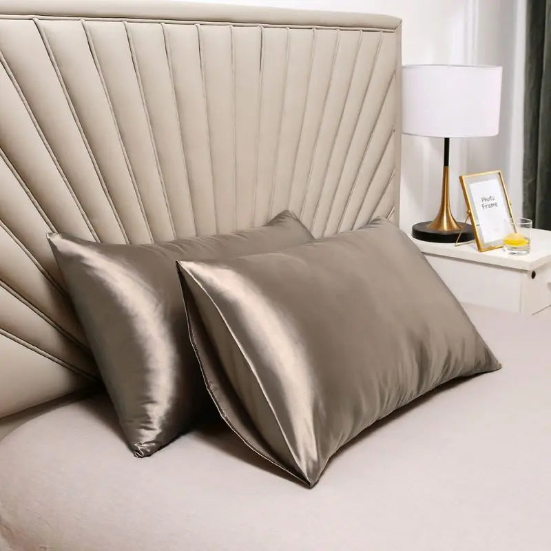 "Luxury Satin Pillowcase Set - Silk Feel for Hair & Skin Care | Anti-Frizz Bedding - Elegant Home Decor Cushion Covers"