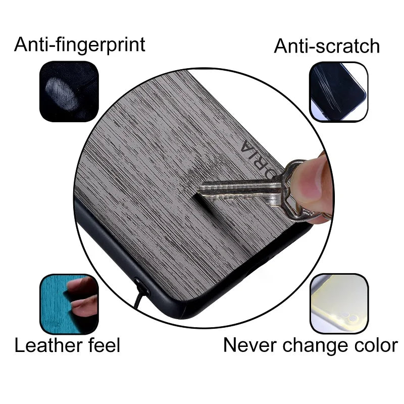 Case for Samsung Galaxy Z Fold 8 Fold8 5G Funda Bamboo Wood Pattern Leather Phone Cover Luxury Coque for Samsung Z Fold8 5G Case