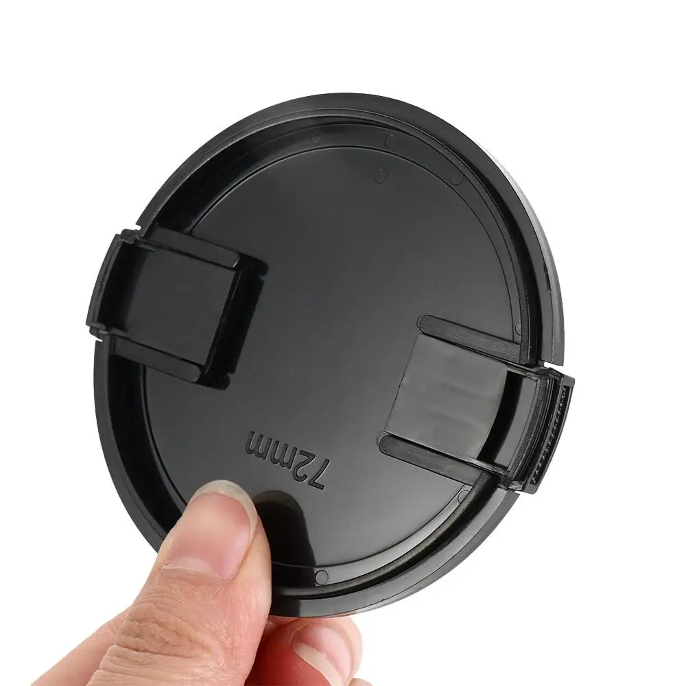 Filters Front Cap Camera Lens Cap Side Pinch Dustproof Cover Lens Cover Hemp Face Lens Cap 72mm 55mm 62mm