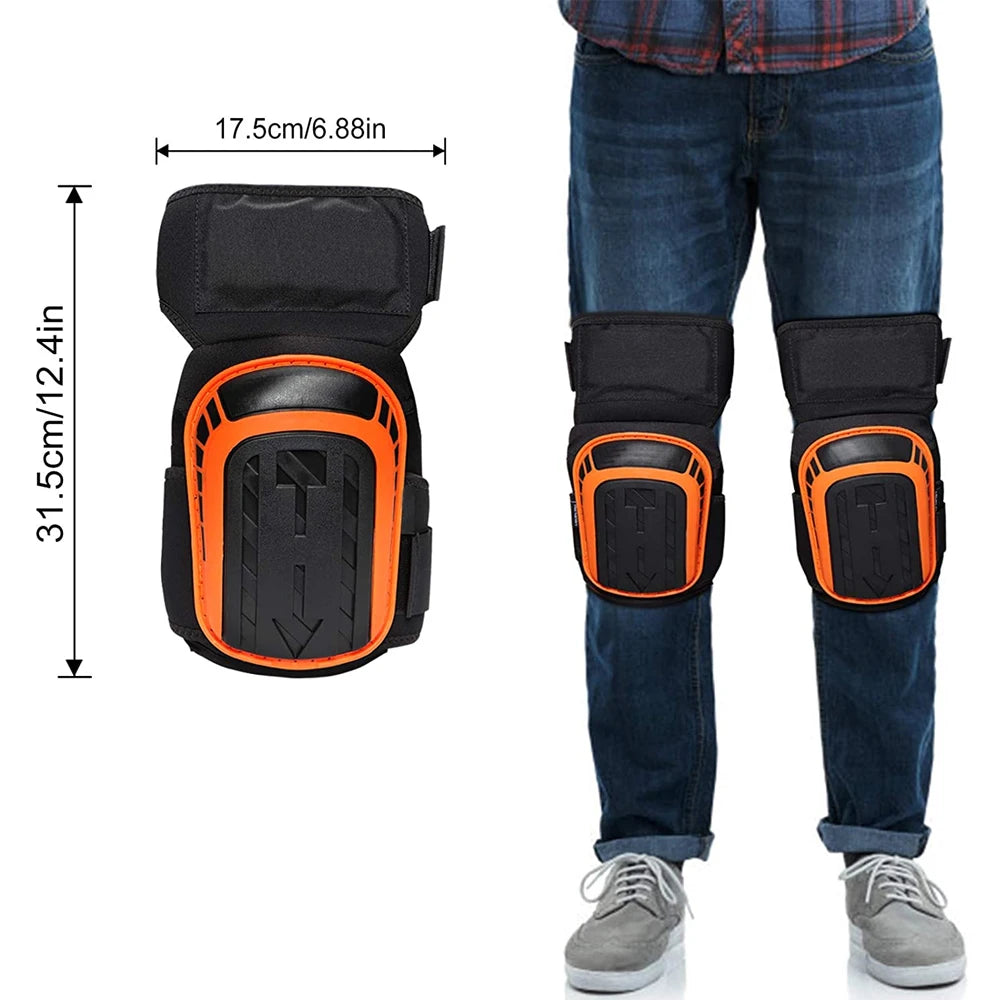 Comfortable Gel Cushion and Adjustable Straps for Working, Gardning Professional Heavy Duty EVA Foam Padding Knee Pads