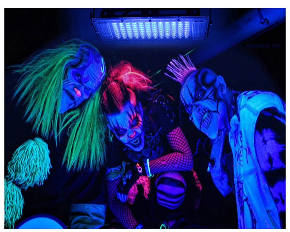 UV Flood Light AC 220V 50W 100W LED Stage Blacklight Ultraviolet Flood Effect Light for Halloween Xmas Dance DJ Disco Party Bar