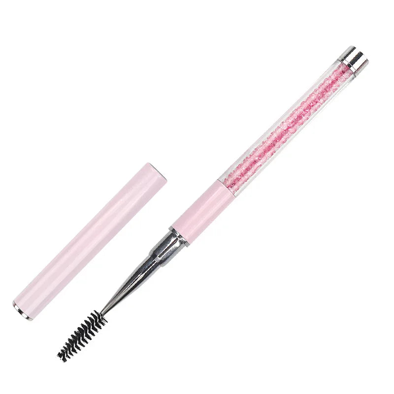 Rhinestone Handle Lash Brush Reusable Eyelash Brushes Mascara Applicator Wand Brushes Eyelash Extension Makeup Tool Eyelashes
