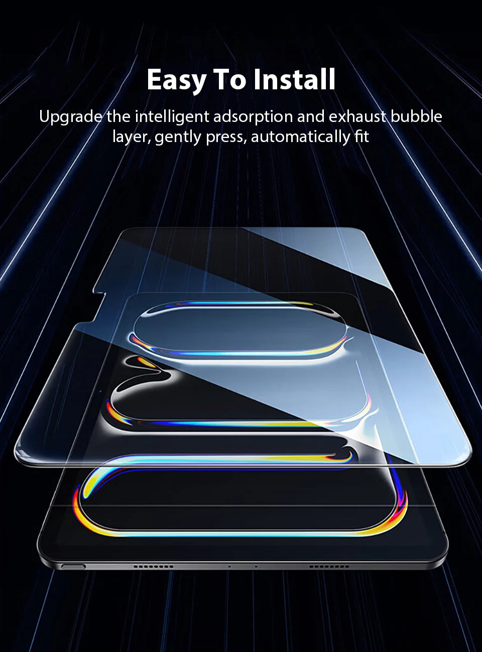 Tempered Glass Screen Protector For IPad Pro 12.9 12 9 11 13 inch 2024 Air 4 5 10th 7th 8th 9th Generation 10.2 Mini 6 9.7 Film