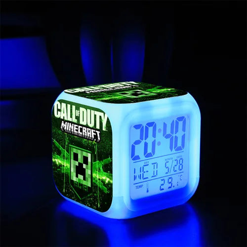 Digital Alarm Clock Battery Electric Game Set Time Alarm Clock Toy Kids Boys Creative Portable Despertador Bedroom Decor Reloj