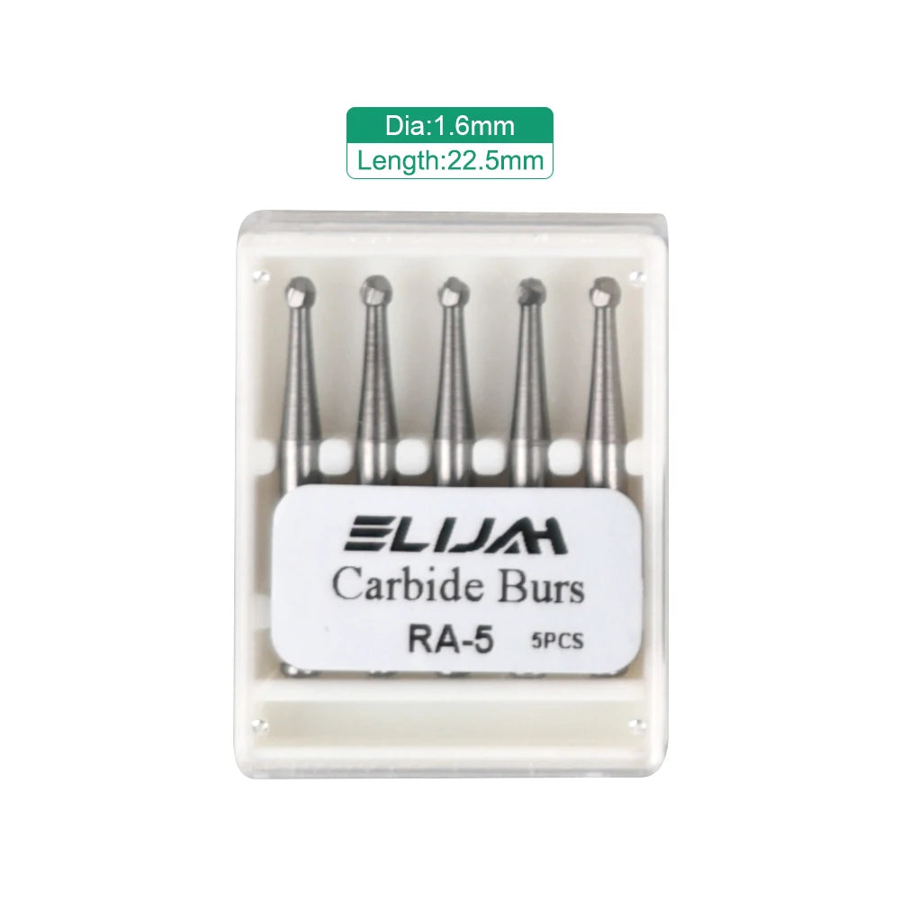 5Pcs/box Dia.2.35mm Dental Round Bur RA Series Tungsten Carbide Bur For Low Speed Contra Angle Handpiece Polishing Tool Material