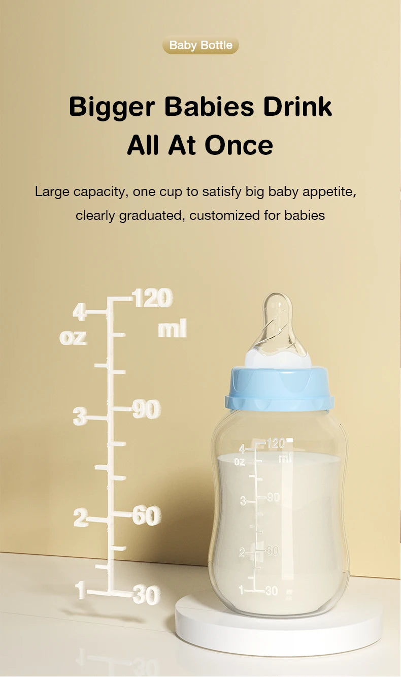 Dr.isla 150/240ML Baby PP Bottle Wide Mouth Newborn Baby Bottle with Handle Baby Milk Bottle Newborn Pattern Baby Cup BPA Free