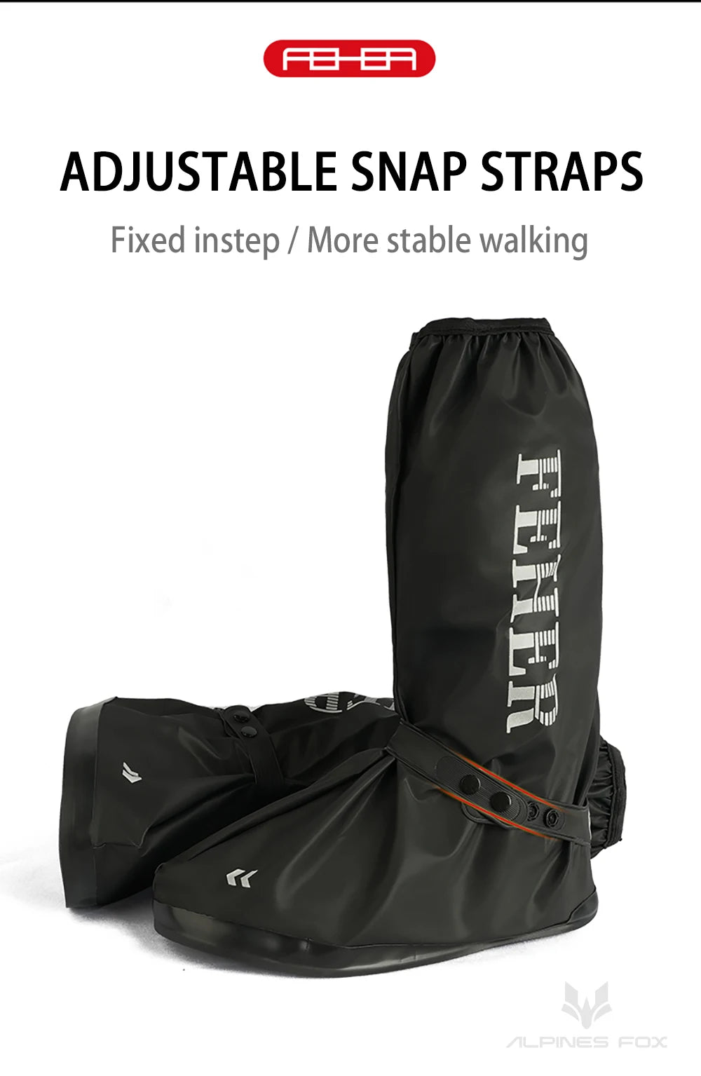 High Tube Motorbike Rain Shoe Covers Waterproof Reusable Motorcycle Cycling Bike Rain Boot Reflective Rainproof Shoes Cover