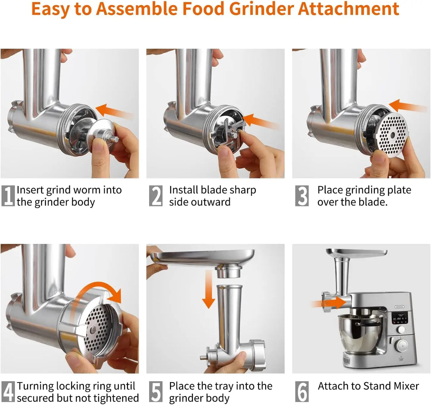 For Kenwood Fully Automatic Noodle Machine Accessories Pressing Dough for Homemade Noodles, Kenwood Meat Grinder Accessories
