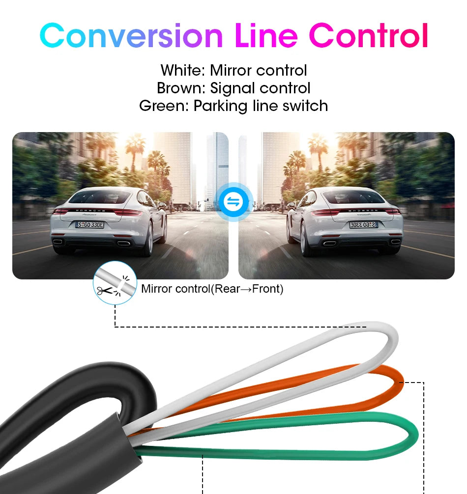 AHD 1920x1080P CVBS Night Vision 12V IP68 Waterproof 170° Degree Fisheye Golden Lens Full HD Vehicle Backup Car Rear View Camera