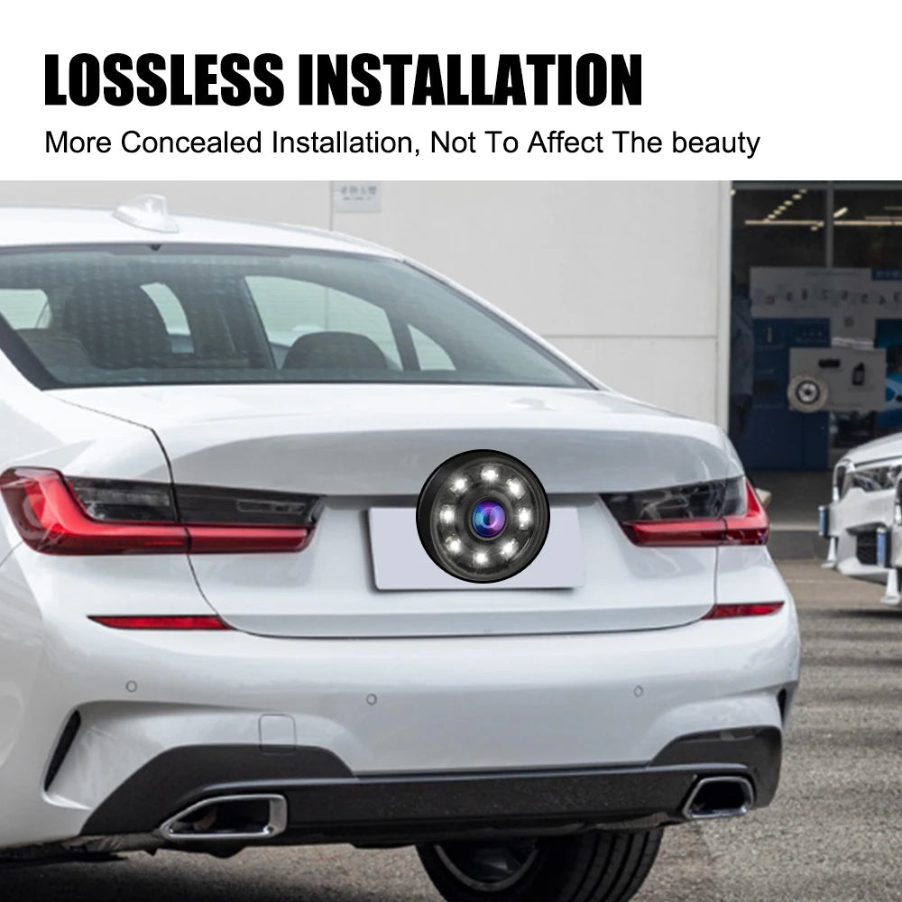 8 LED Car Rear View Camera 170° Night Vision Parking Reversing Monitoring CCD Waterproof Wide Angle Backup Cameras