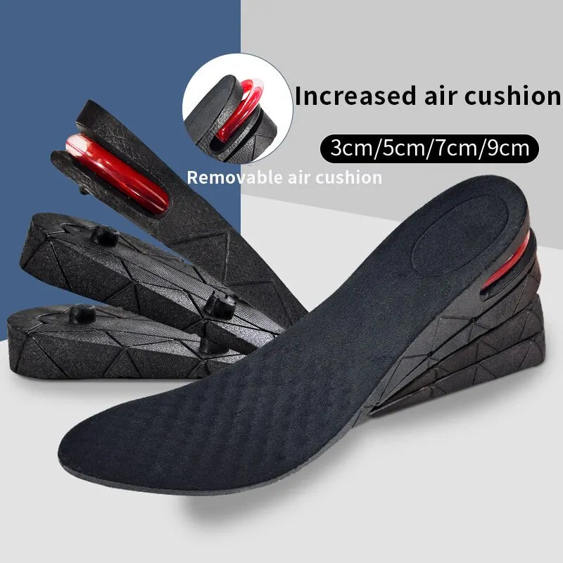 Invisible Height Increase Insole Cushion Height Adjustable Shoe Heel Insoles Insert Taller Support Absorbant Foot Care Pad