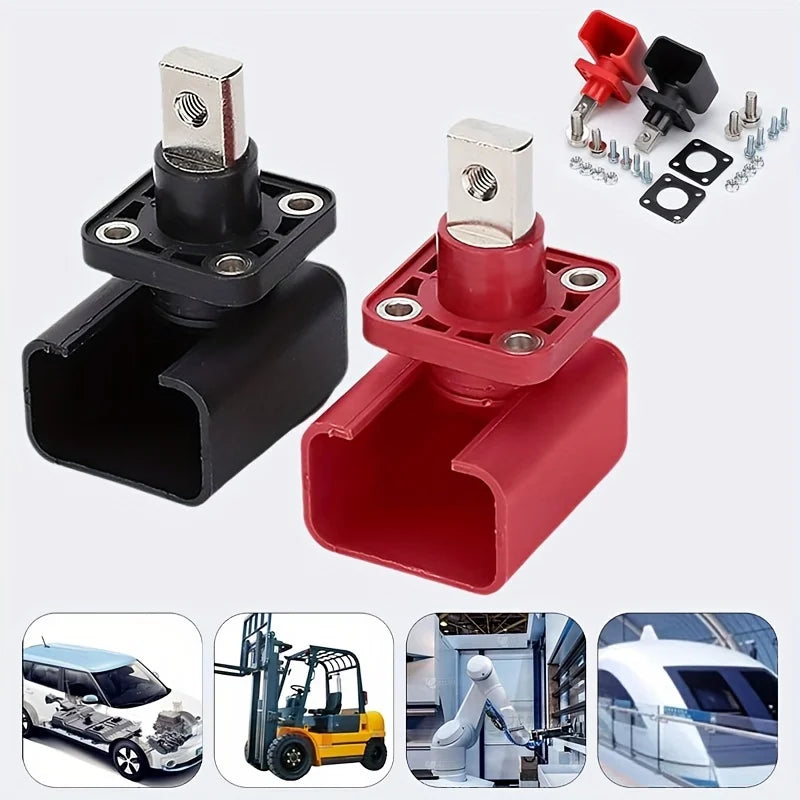 2Pcs 120A 200A All-Copper Lithium Battery Terminal Connector Energy Storage Terminal Battery Connector Adapter