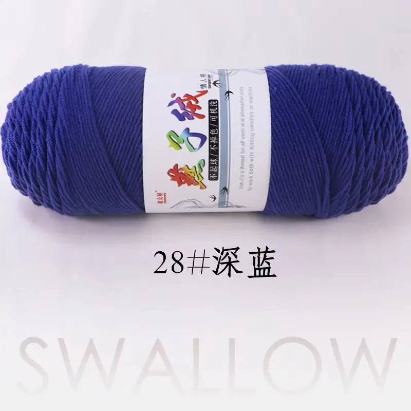 1Pc 200g Milk Cotton yarn for hand knitting Acrylic Crocheting Thread Yarn Crochet Doll sweater bag blanket slipper