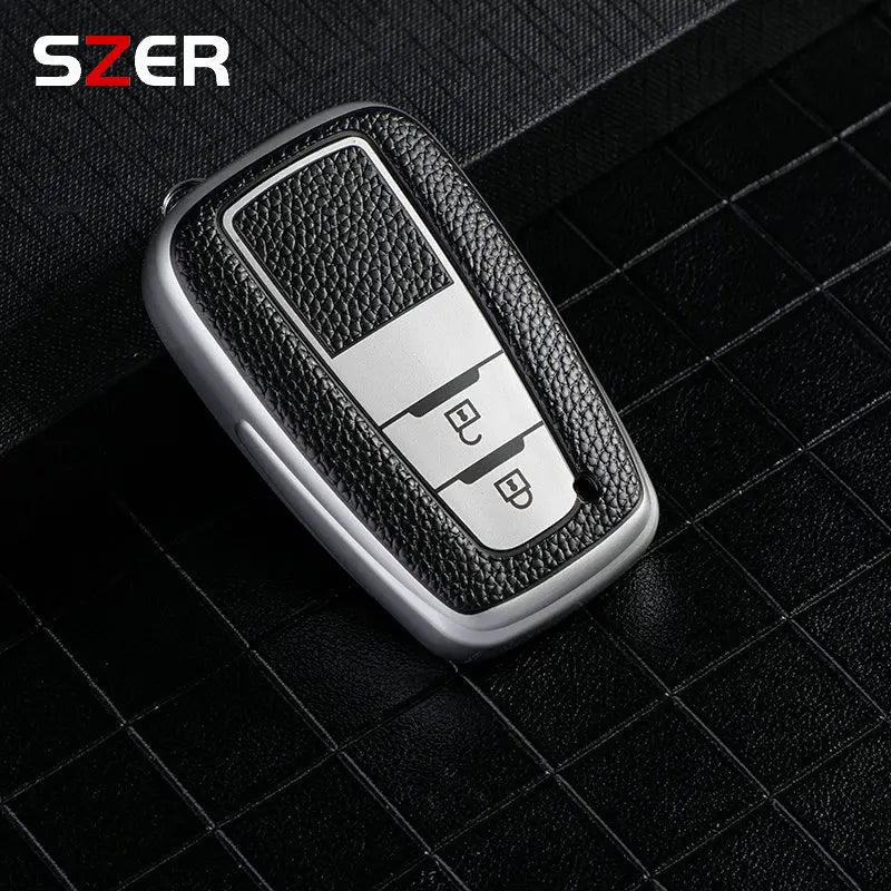 Leather TPU Car Key Case Full Cover Shell For Toyota Prius Camry Corolla CHR C-HR RAV4 Land Cruiser Prado Keychain Accessories