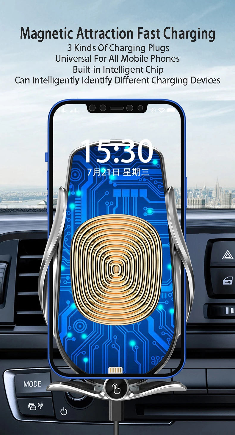 Car Phone Holder For Mercedes Benz C-Class W206 2022 Car Screen Wireless Charging Mobile Phone Holder Base 12.3 Inch Screen
