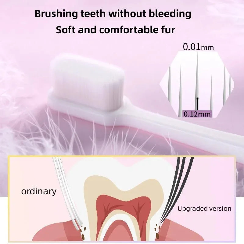 Sets Adult Toothbrush Ultra Soft-bristled Toothbrush Nano Toothbrush for Sensitive Gums Extra Toothbrushes Sensitive Teeth