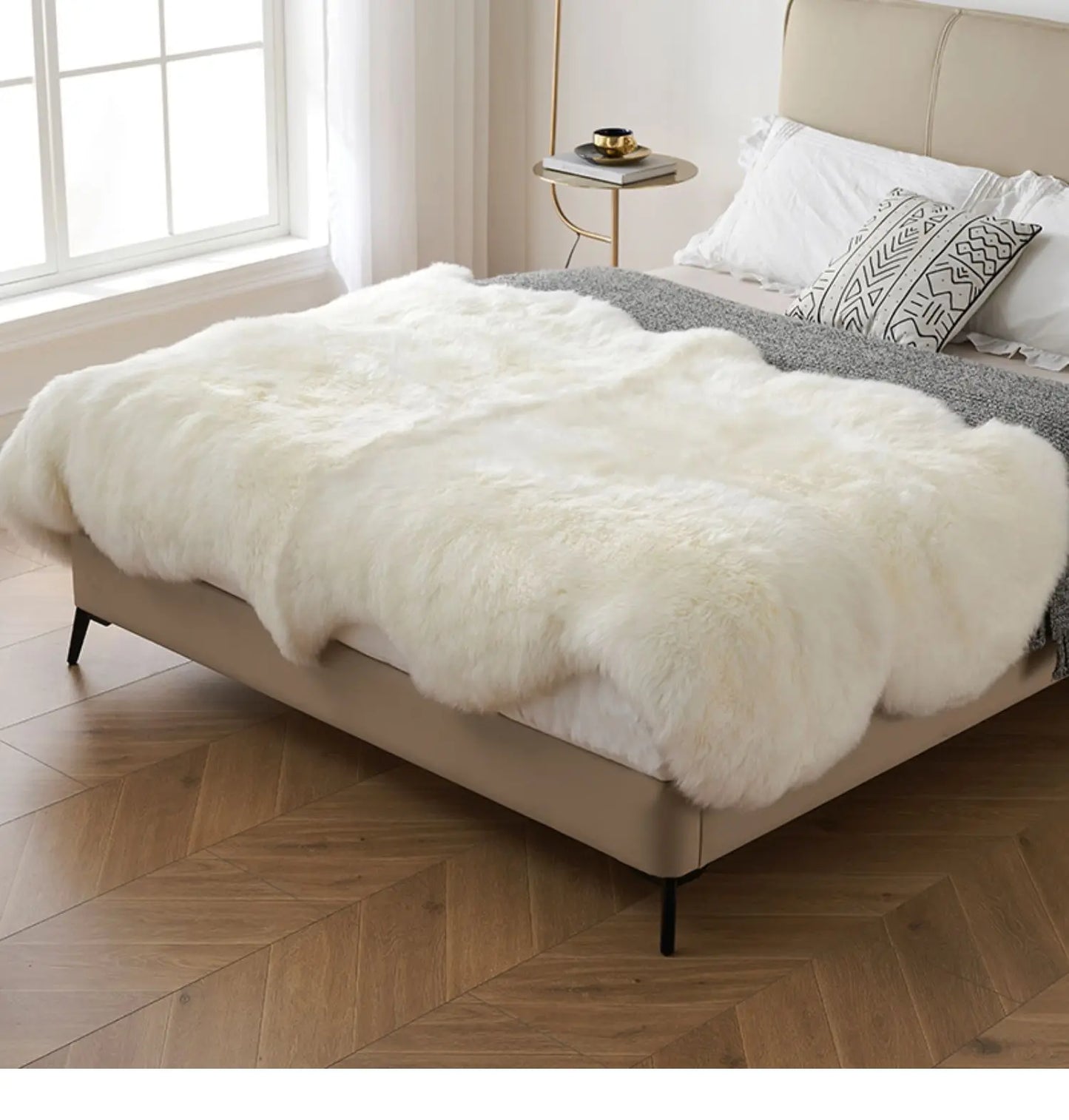 Natural Australia White Wool Comforters Real Sheepskin Mattress Bedroom Blankets For Bedding 2022 Winter