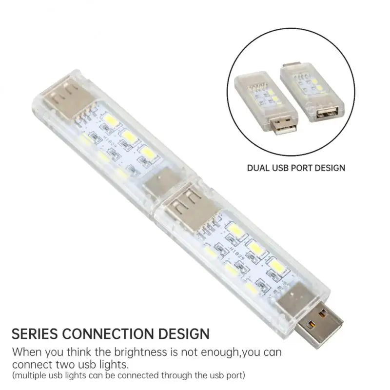 Night Reading Lamp Connected Double-sided Light Warm And White Light 2023 New Can Be Superimposed Bright Creative Mini