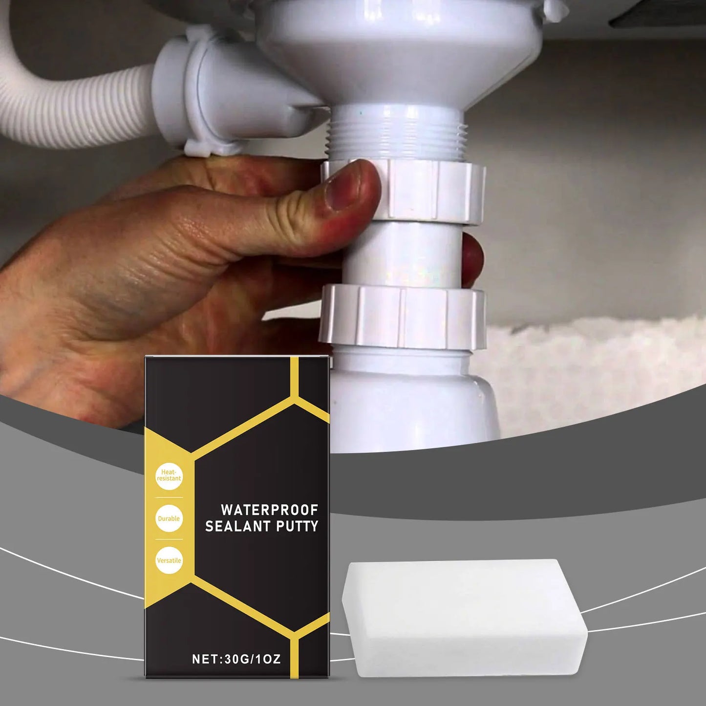 Waterproof Rubber Mastic Mud Air Conditioning Hole Sealing Duct Putty Waterproof Mastic Sealant Wall Hole Blocking Sealing Clay